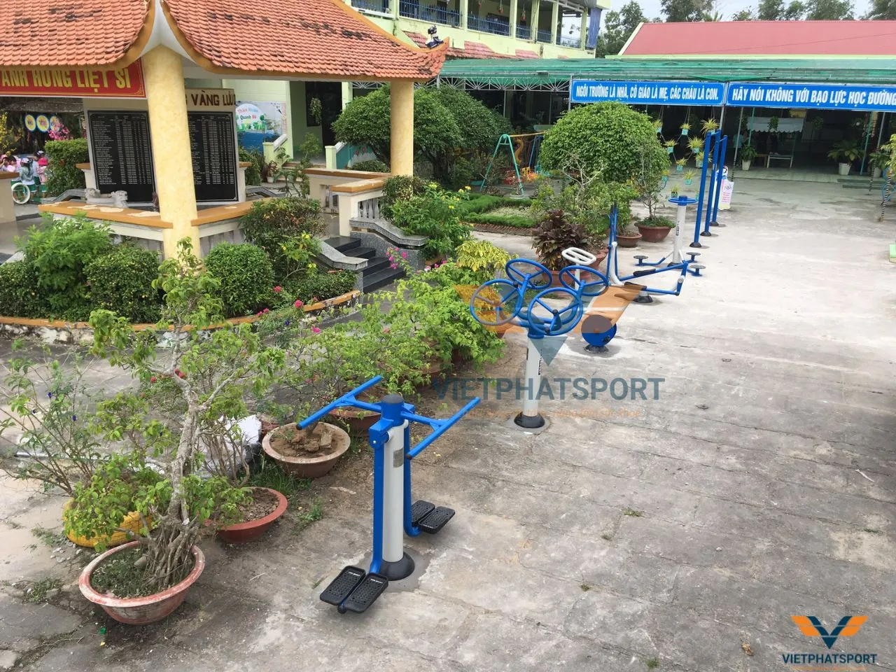 UBND Xã Vĩnh Bình, Bạc Liêu đầu tư Thiết bị thể dục ngoài trời để phục vụ cho bà con