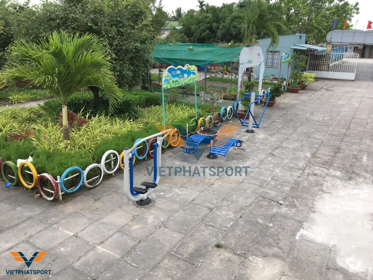 UBND Xã Vĩnh Bình, Bạc Liêu đầu tư Thiết bị thể dục ngoài trời để phục vụ cho bà con