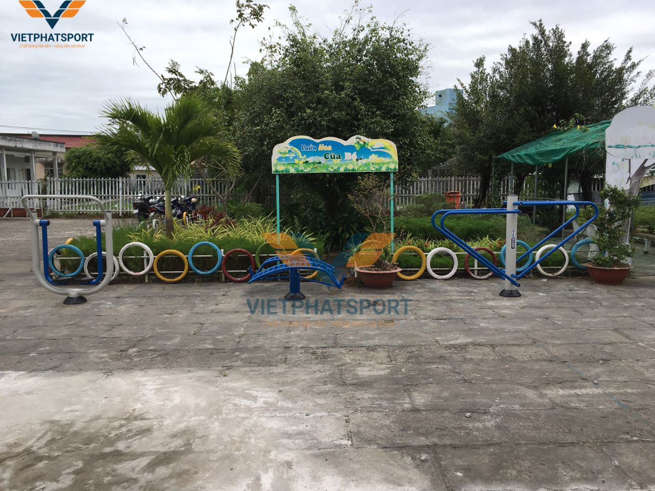 UBND Xã Vĩnh Bình, Bạc Liêu đầu tư Thiết bị thể dục ngoài trời để phục vụ cho bà con