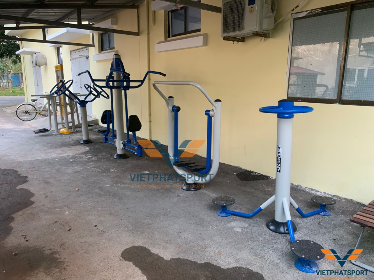 Đạm Phú Mỹ lắp đặt thiết bị thể dục thể thao ngoài trời cho CB-CNV tại nhà máy Bà Rịa