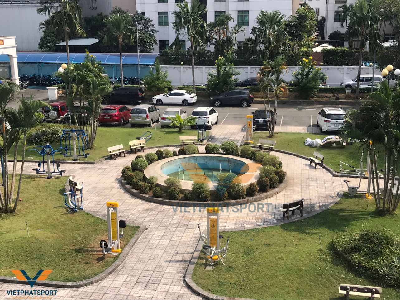 Hoàn thành lắp đặt máy tập thể dục ngoài trời cho Văn phòng phía Nam - Tổng cục Chính trị