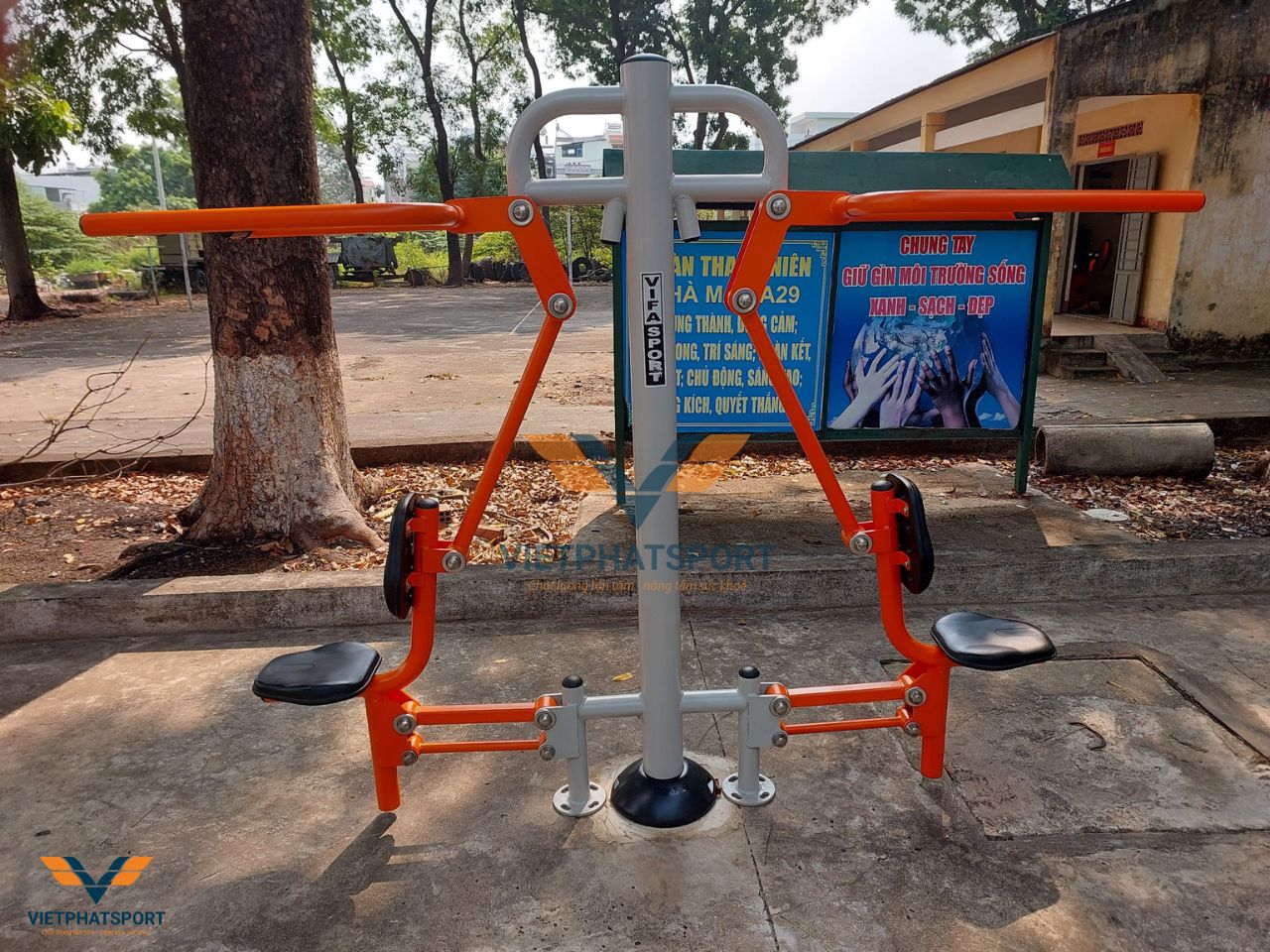 Lắp Đặt Dụng Cụ Thể Thao Ngoài Trời Tại Nhà Máy A29, Đồng Nai