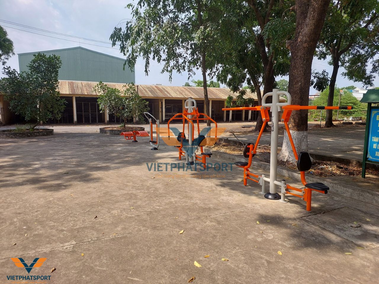Lắp Đặt Dụng Cụ Thể Thao Ngoài Trời Tại Nhà Máy A29, Đồng Nai