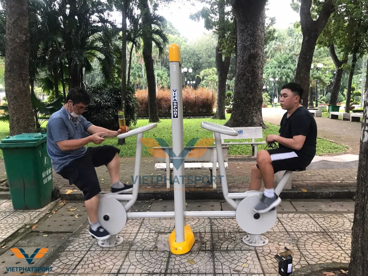 Lắp đặt máy tập công viên tại Công viên Gia Định, TP. HCM