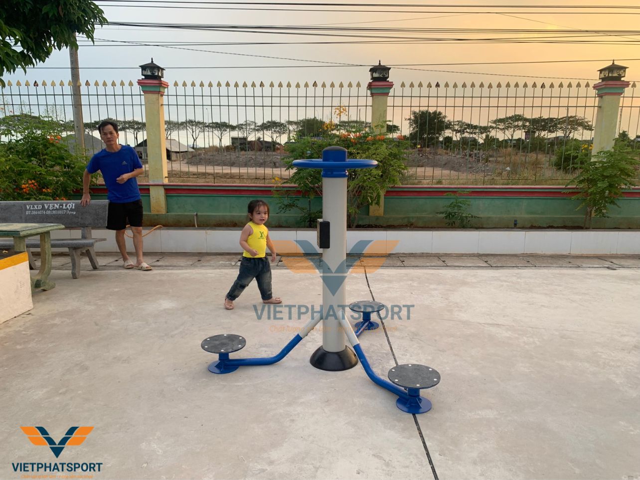 Lắp Đặt Máy Tập Thể Dục Ngoài Trời Tại Công Ty Hóa Dầu Long Sơn, Vũng Tàu