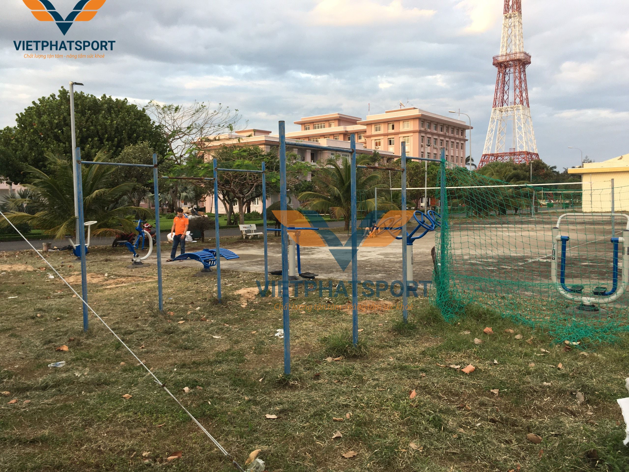 Lắp Đặt Thiết Bị Thể Thao Ngoài Trời Tại Công An Tỉnh Phú Yên