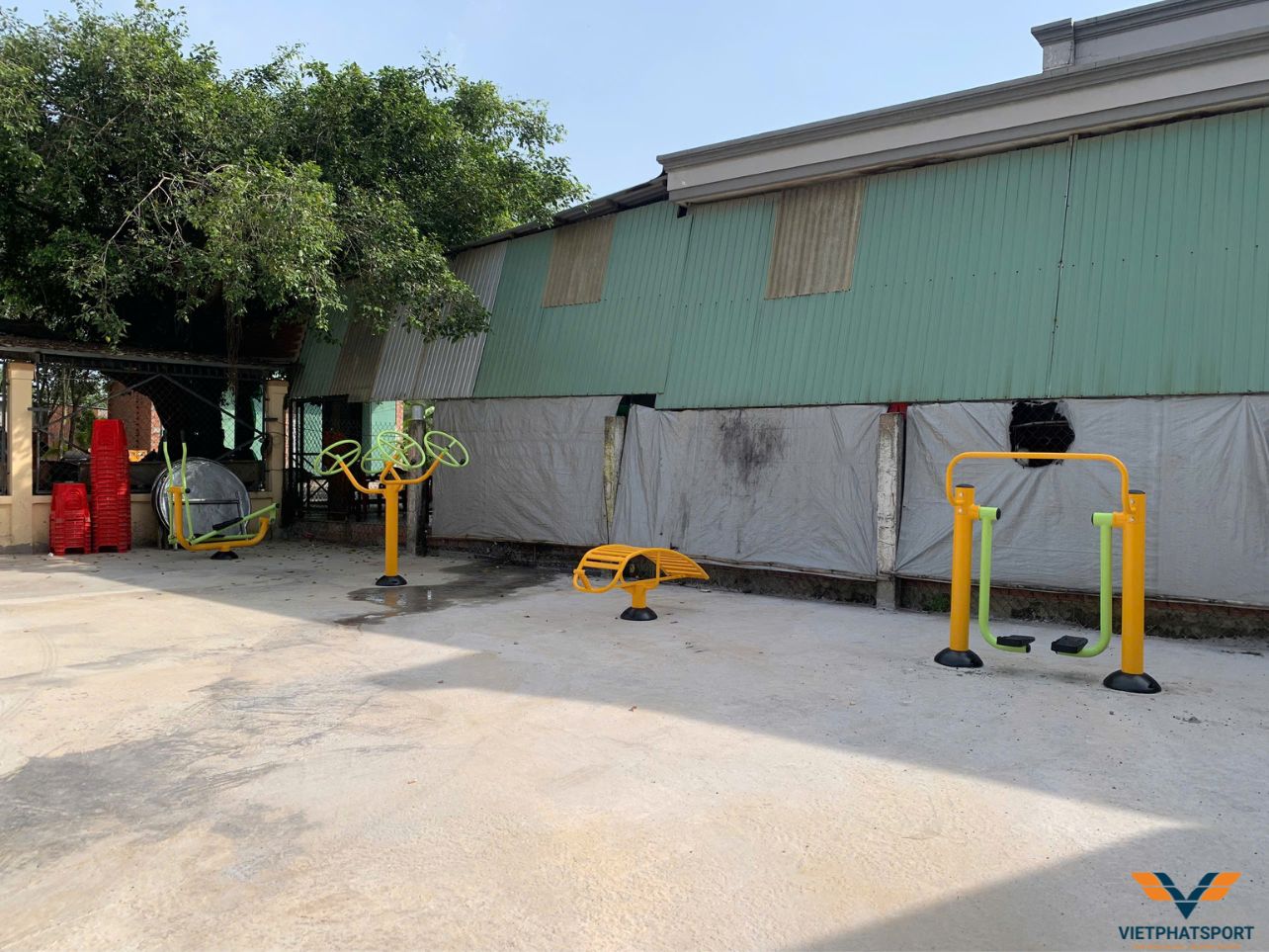 45 Máy tập công viên về với xã Tân Thành, Tây Ninh