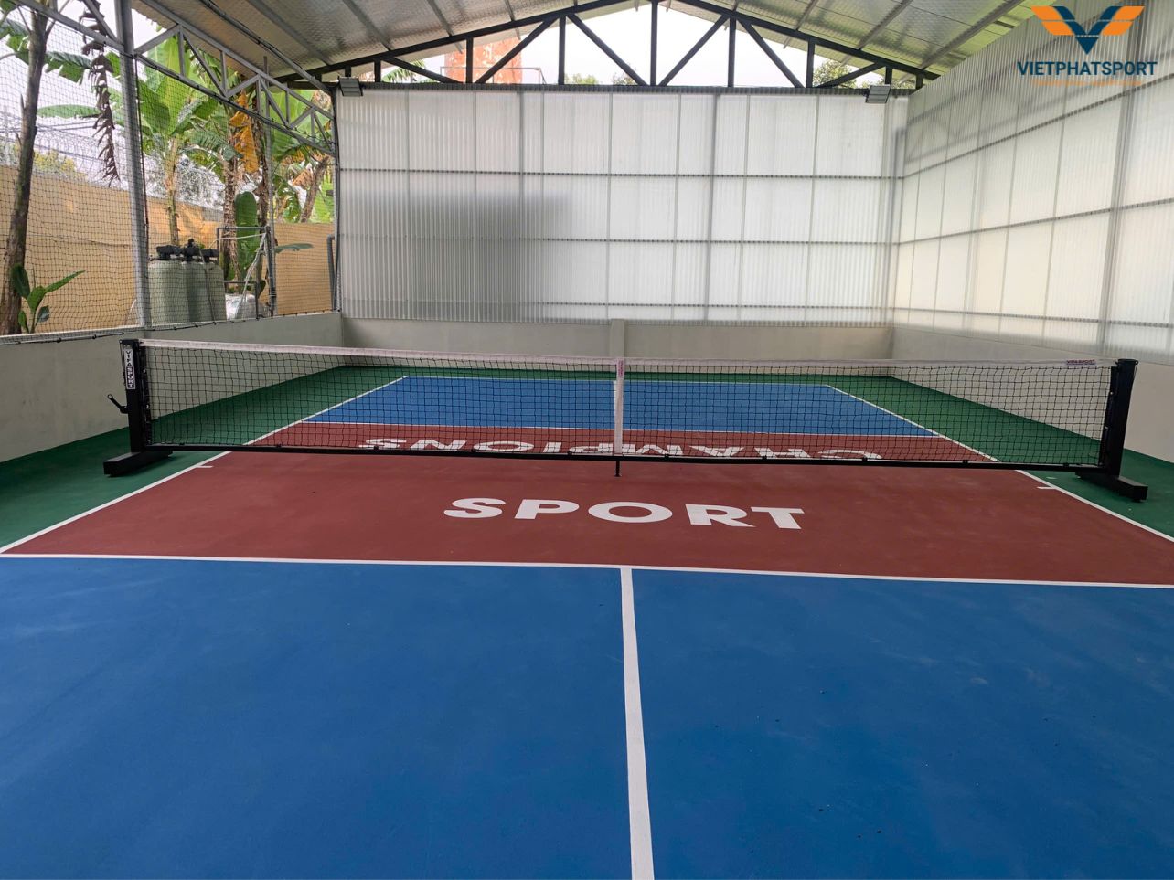 Trại Giam Long Hòa - Bộ Công An Thi công Sân Pickleball 