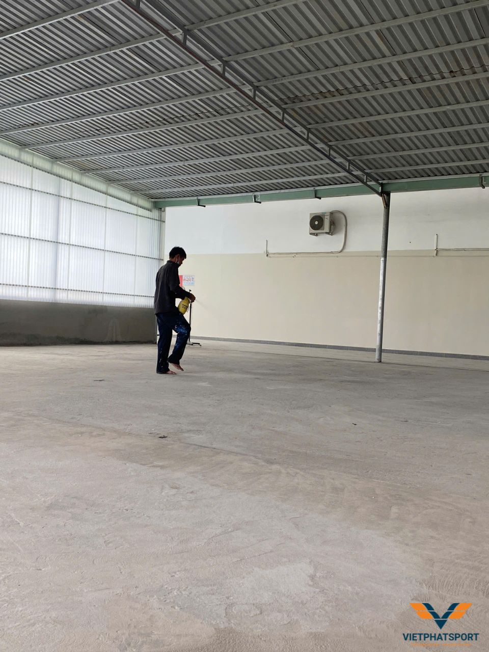 Trại Giam Long Hòa - Bộ Công An Thi công Sân Pickleball 