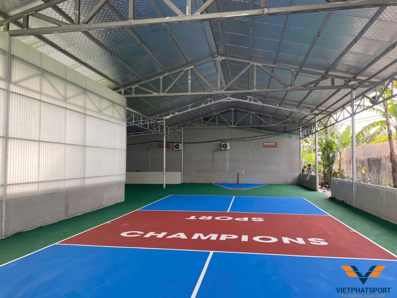 Trại Giam Long Hòa - Bộ Công An Thi công Sân Pickleball 