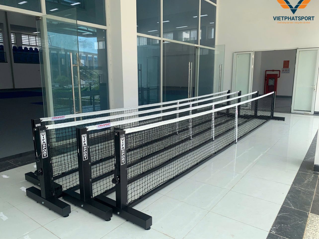Trụ Lưới Pickleball Tại Trường ĐH Kinh Tế - Tài Chính TP.HCM