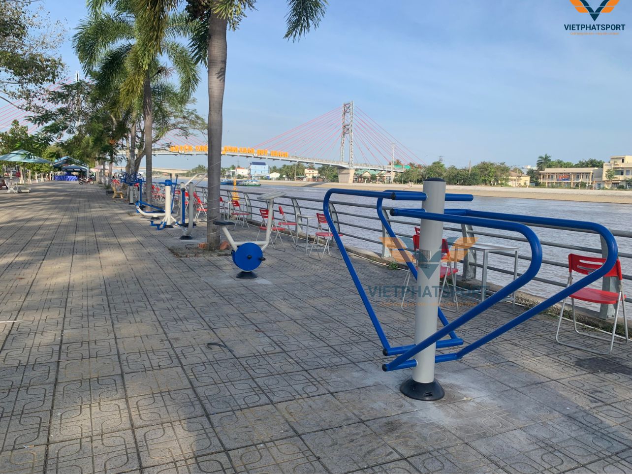 TT Chợ Gạo, Tiền Giang Đạt Chuẩn Nông Thôn Mới Nâng Cao Với Máy Tập Ngoài Trời