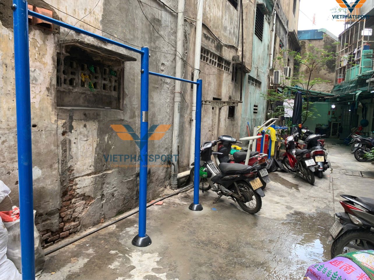 UBND Phường 11, Quận 5 lắp đặt thiết bị thể thao ngoài trời