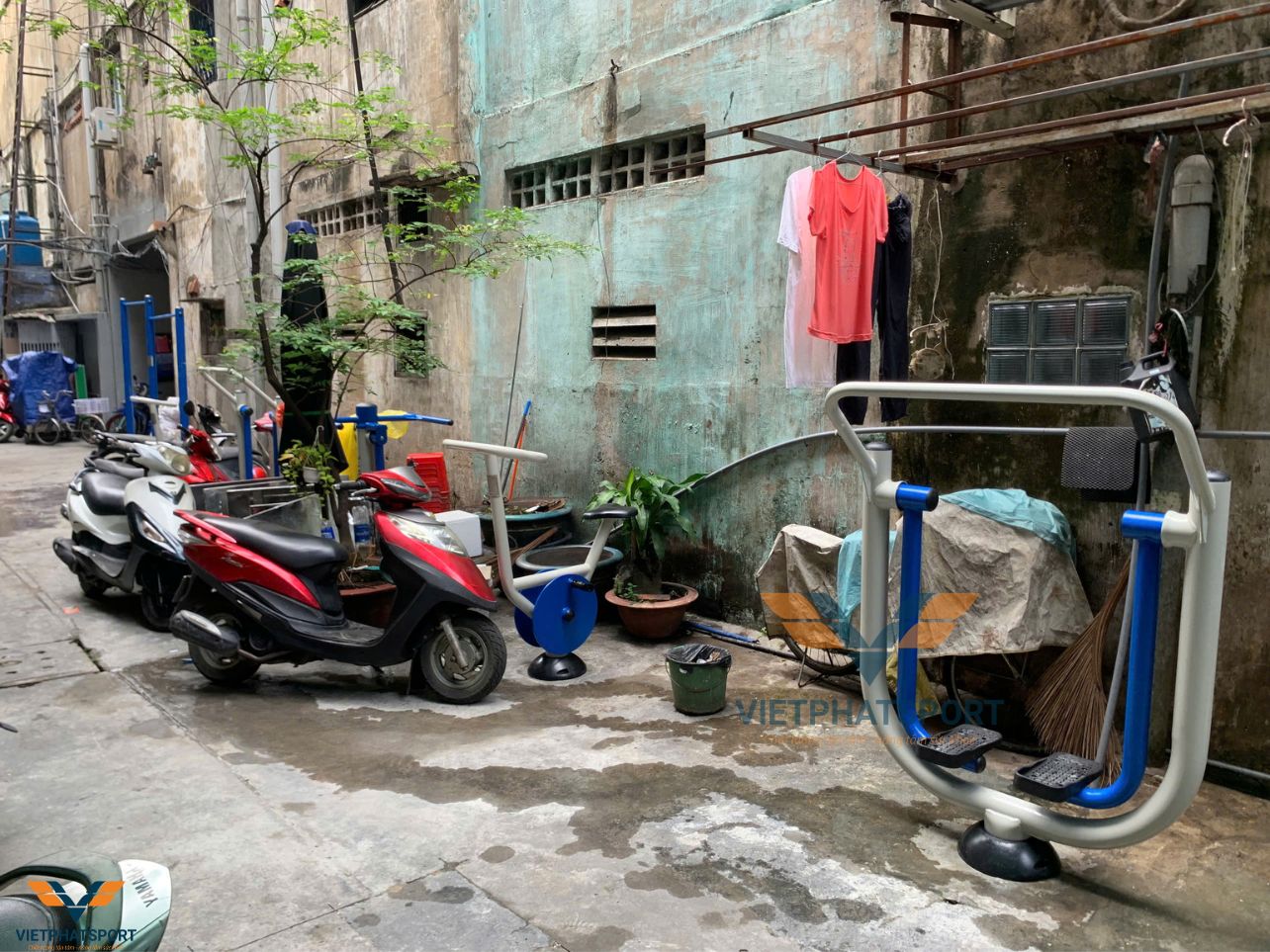 UBND Phường 11, Quận 5 lắp đặt thiết bị thể thao ngoài trời