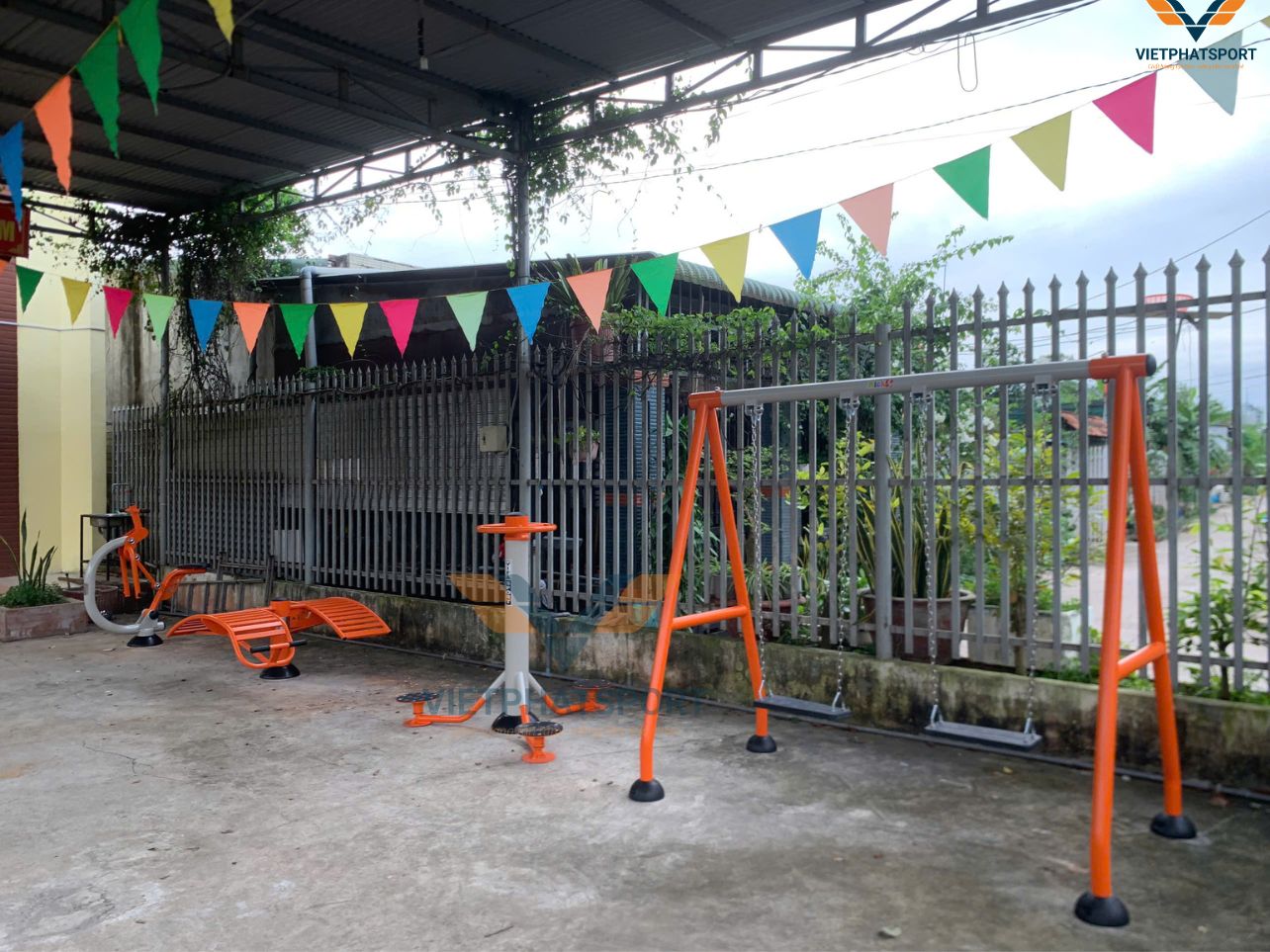 UBND xã Bắc Sơn triển khai thiết bị thể thao ngoài trời tại 4 điểm
