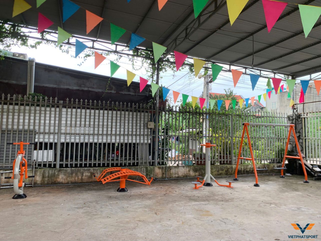 UBND xã Bắc Sơn triển khai thiết bị thể thao ngoài trời tại 4 điểm