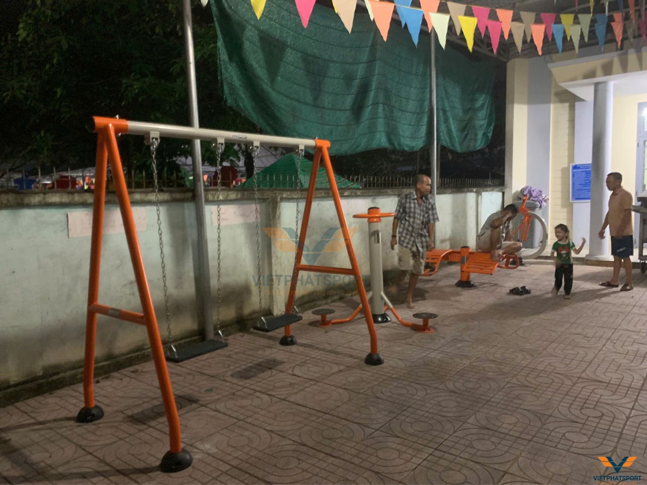 UBND xã Bắc Sơn triển khai thiết bị thể thao ngoài trời tại 4 điểm