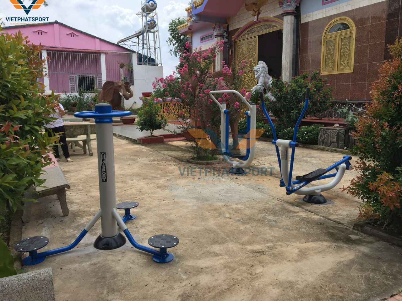 Việt Phát Sport lắp đặt máy tập ngoài trời gia đình tại Đồng Nai