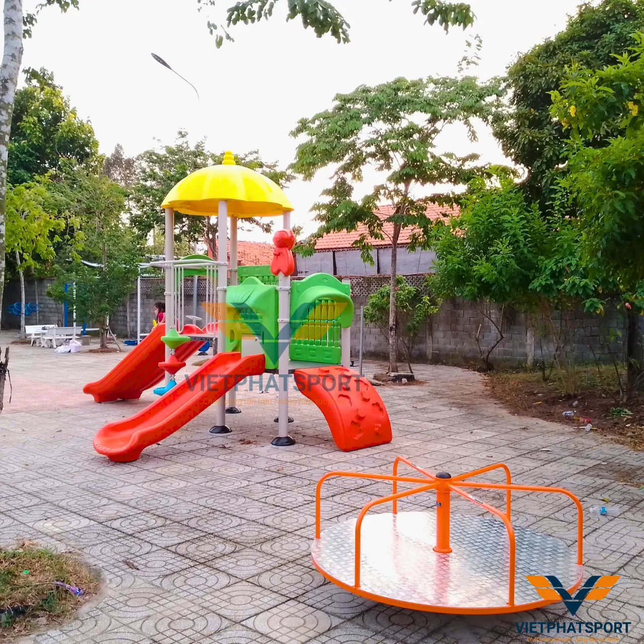 Công viên Bạch Đằng, Thủ Dầu Một lắp đặt thiết bị vận động trẻ em