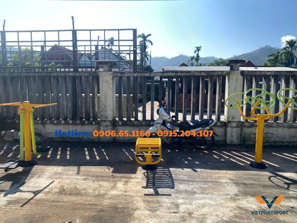 Xã Vân Canh, Gia Lai hoàn thiện 5 điểm dụng cụ thể thao ngoài trời
