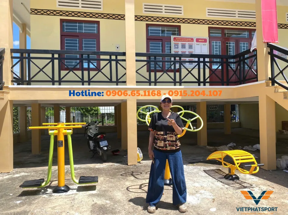 Xã Vân Canh, Gia Lai hoàn thiện 5 điểm dụng cụ thể thao ngoài trời