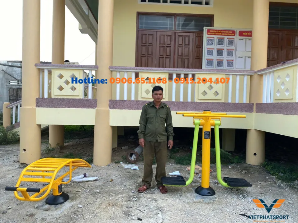 Xã Vân Canh, Gia Lai hoàn thiện 5 điểm dụng cụ thể thao ngoài trời