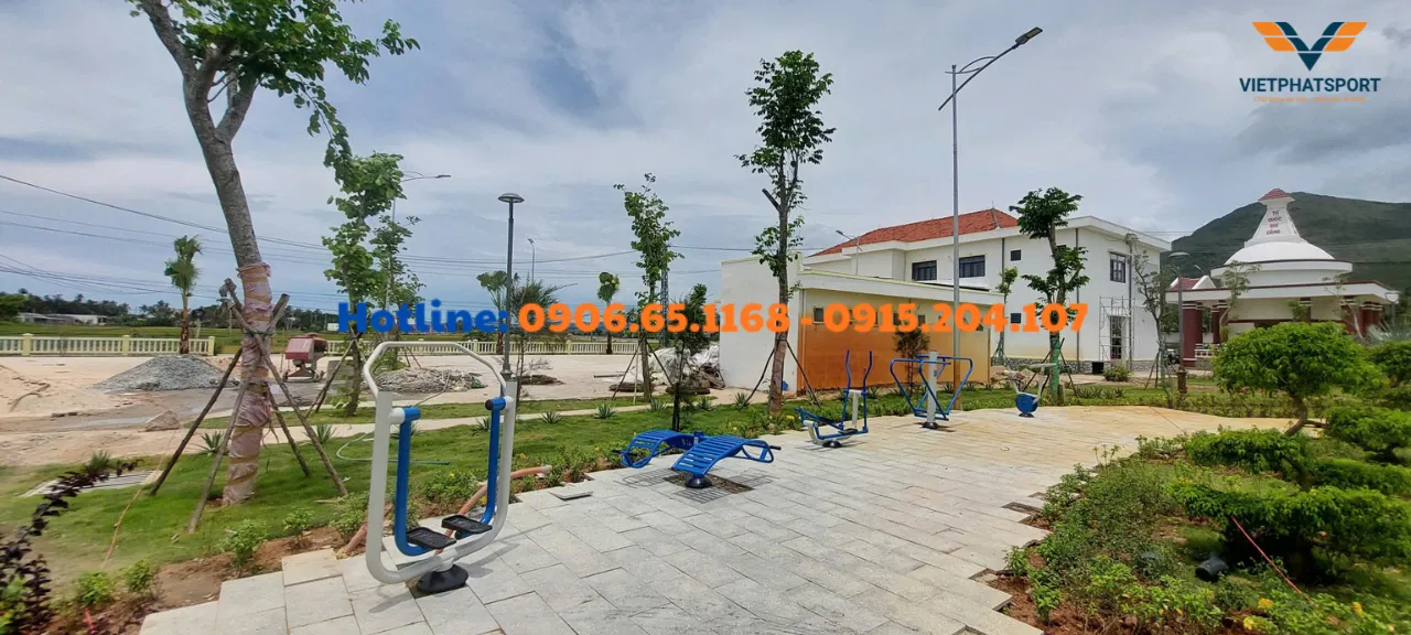 Xã Xuân Cảnh, Đắk Lắk lắp đặt Thiết bị thể thao ngoài trời cho 2 công viên
