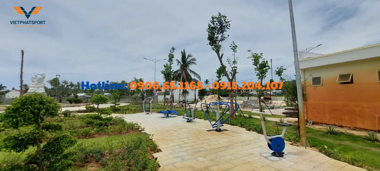 Xã Xuân Cảnh, Đắk Lắk lắp đặt Thiết bị thể thao ngoài trời cho 2 công viên