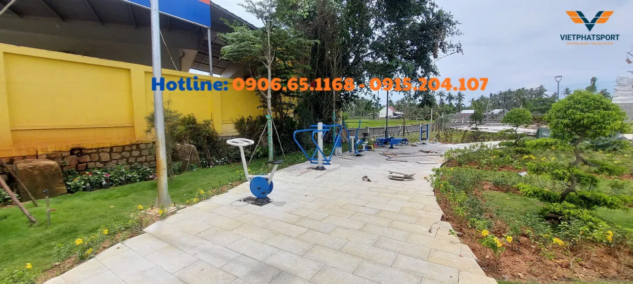 Xã Xuân Cảnh, Đắk Lắk lắp đặt Thiết bị thể thao ngoài trời cho 2 công viên