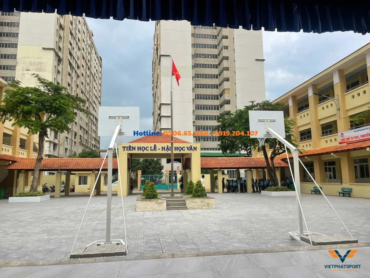 Trường Bình Trưng, TP. HCM Lắp Đặt Trụ Bóng Rổ Và Trụ Bóng Chuyền