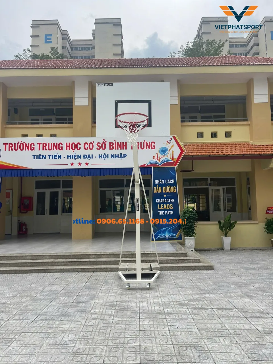 Trường Bình Trưng, TP. HCM Lắp Đặt Trụ Bóng Rổ Và Trụ Bóng Chuyền