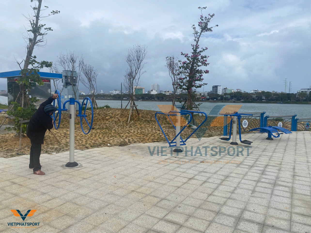 Đại lộ Thăng Long, TP Đà Nẵng - Tươi mới với dự án lắp đặt dụng cụ thể thao ngoài trời
