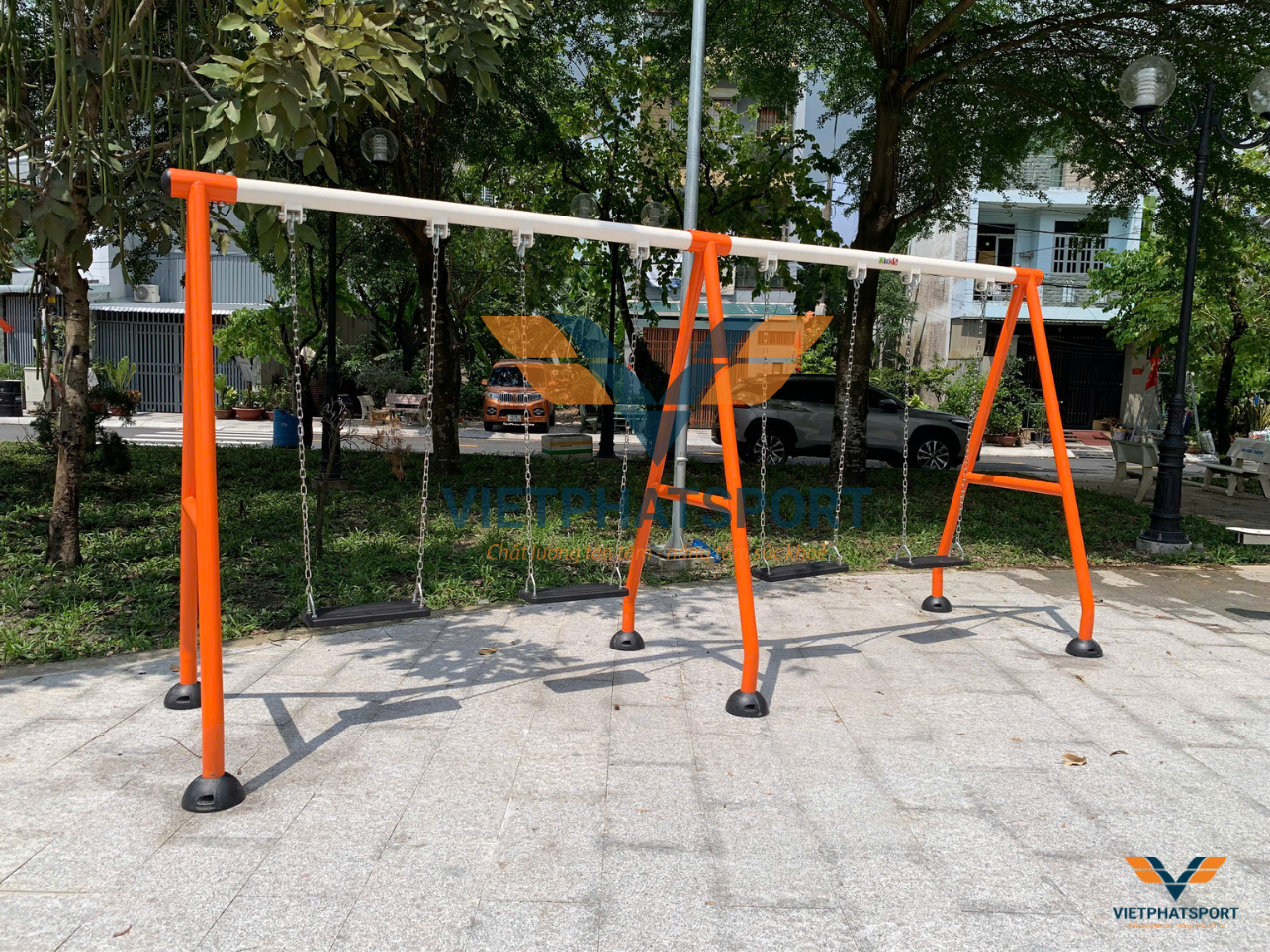 Lắp đặt dụng cụ ngoài trời cho Khu dân cư 2HA