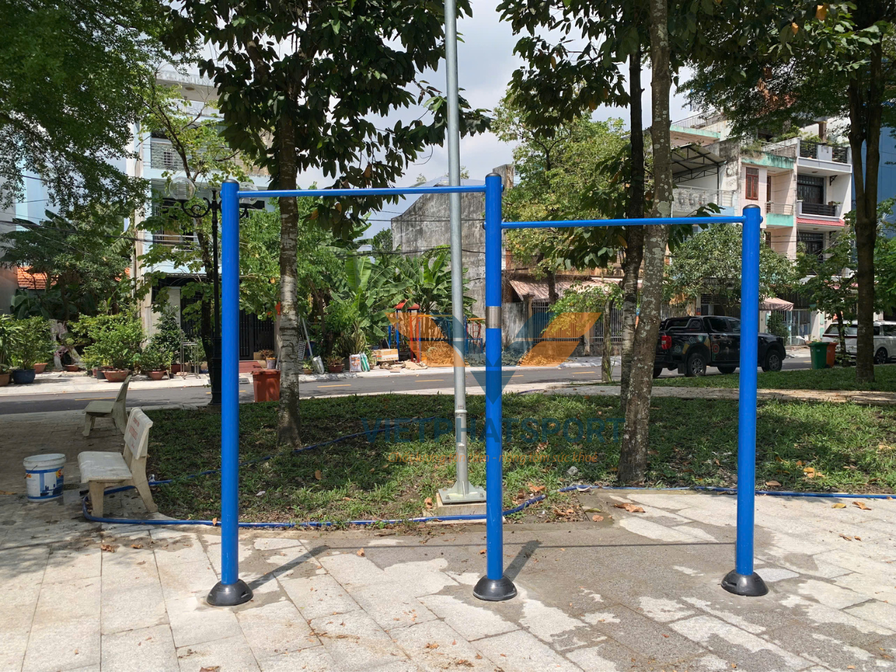 Lắp đặt dụng cụ ngoài trời cho Khu dân cư 2HA