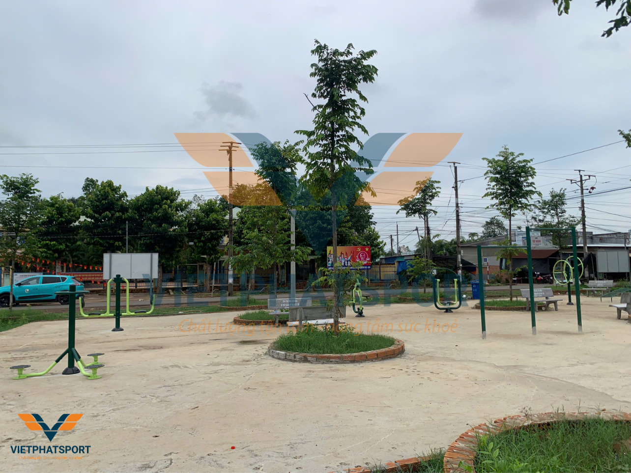 Lắp đặt máy tập ngoài trời tại xã Đức Tín, huyện Đức Linh, tỉnh Bình Thuận