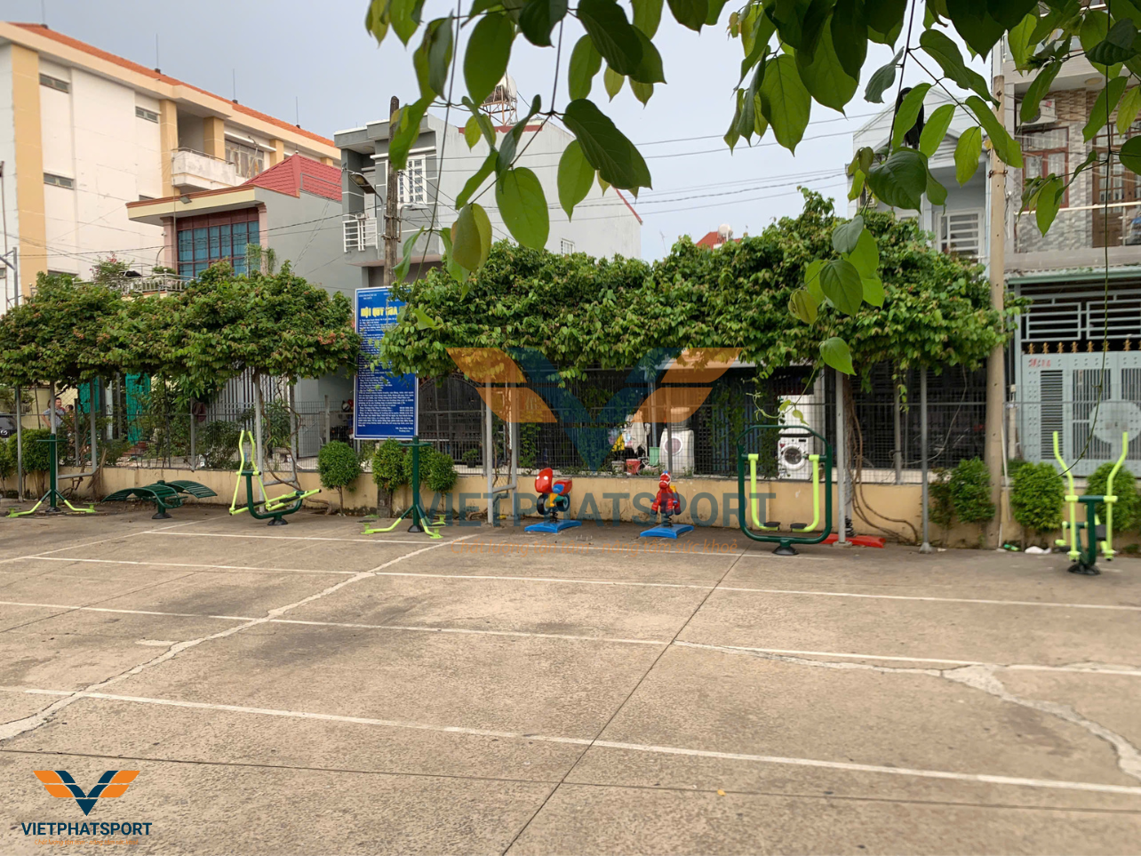 Công viên Miền Núi và công viên Khu phố 2, Thủ Dầu Một, Bình Dương trang bị thiết bị máy tập công viên năm 2025