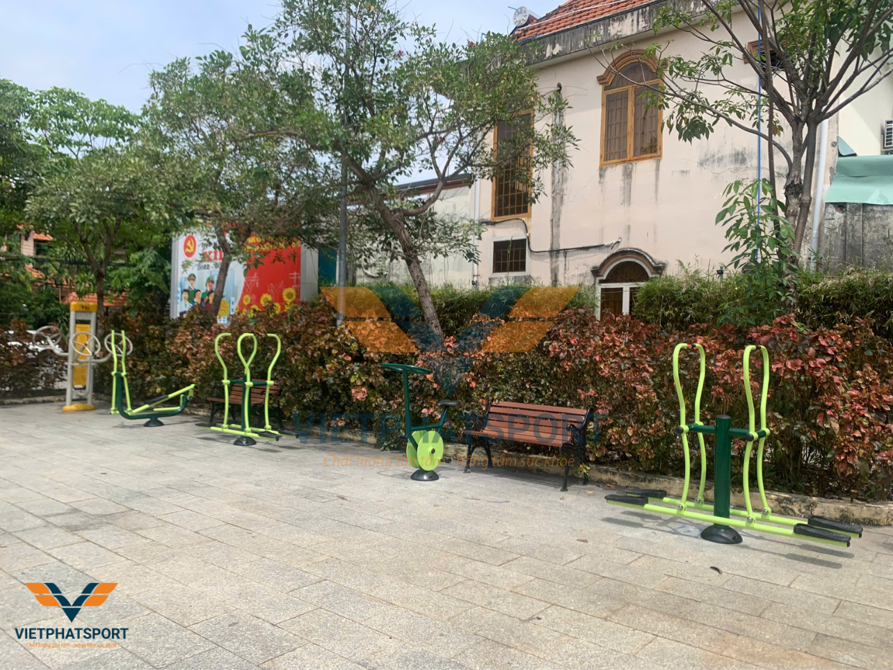 Công viên Miền Núi và công viên Khu phố 2, Thủ Dầu Một, Bình Dương trang bị thiết bị máy tập công viên năm 2025