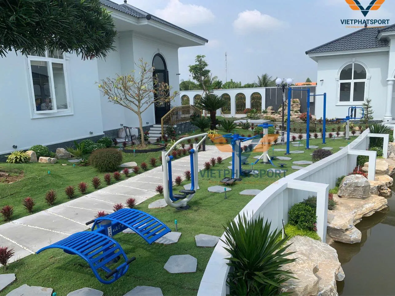 Biệt thự sân vườn Phú Quốc nổi bật với Dụng cụ thể thao ngoài trời
