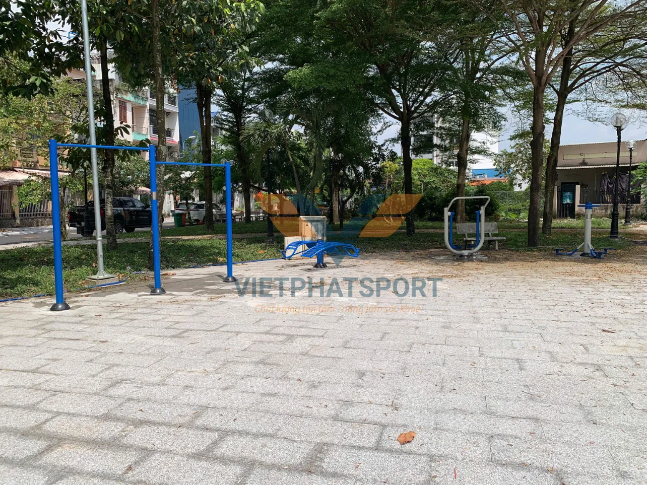 Lắp đặt dụng cụ ngoài trời cho Khu dân cư 2HA, Bình Chánh, TP. HCM