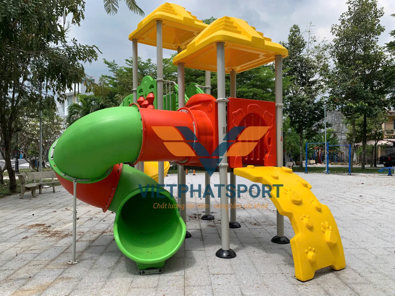 Lắp đặt dụng cụ ngoài trời cho Khu dân cư 2HA, Bình Chánh, TP. HCM