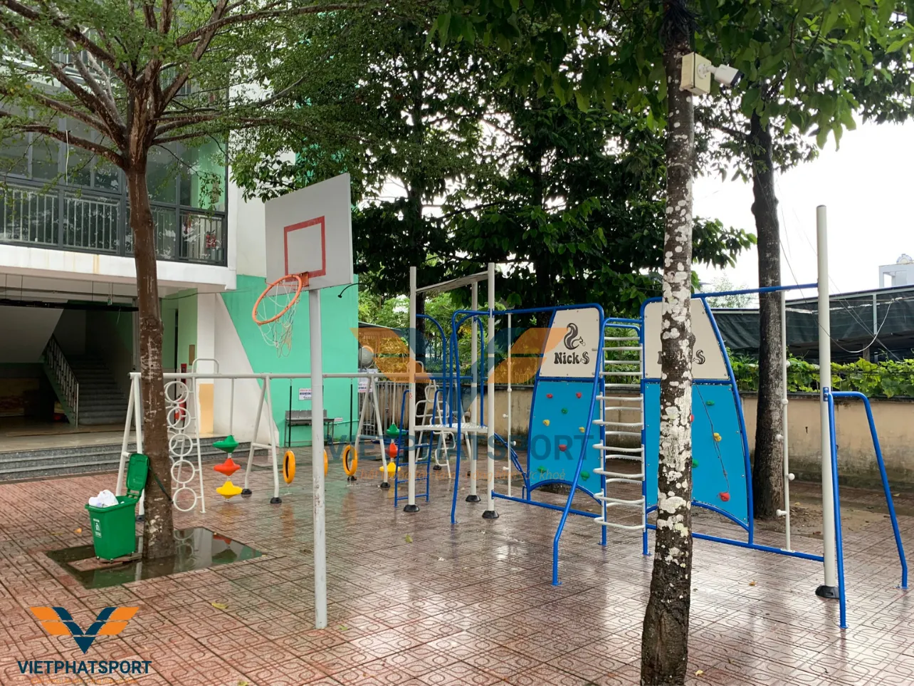 Trường Hồng Bàng, Đồng Nai - trang bị cụm vận động liên hoàn để học sinh có thêm sân chơi sau những giờ học căng thẳng