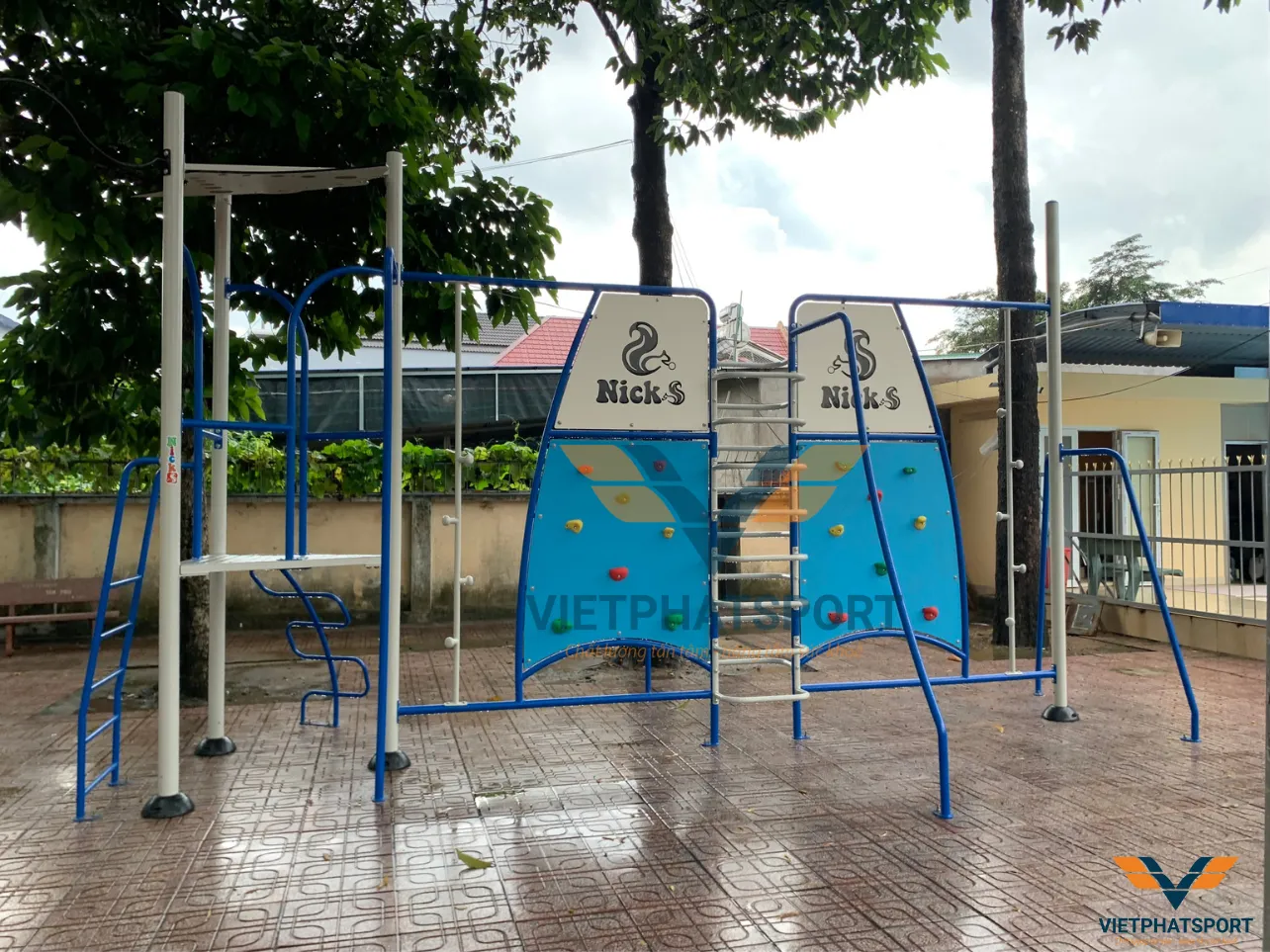 Trường Hồng Bàng, Đồng Nai - trang bị cụm vận động liên hoàn để học sinh có thêm sân chơi sau những giờ học căng thẳng