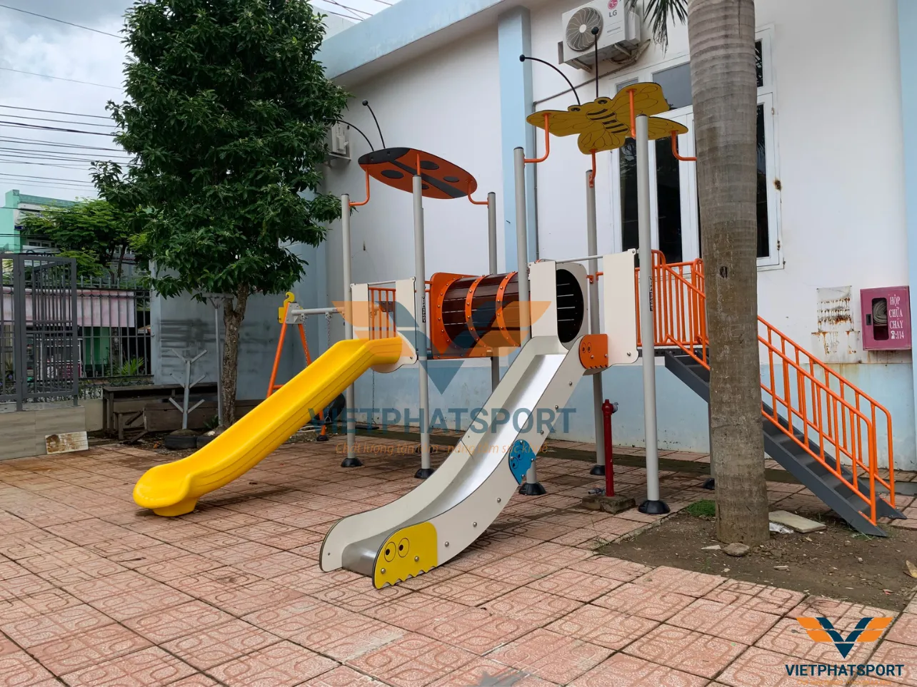 Trường Hồng Bàng, Đồng Nai - trang bị cụm vận động liên hoàn để học sinh có thêm sân chơi sau những giờ học căng thẳng