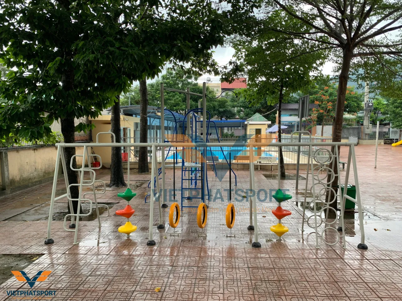 Trường Hồng Bàng, Đồng Nai - trang bị cụm vận động liên hoàn để học sinh có thêm sân chơi sau những giờ học căng thẳng