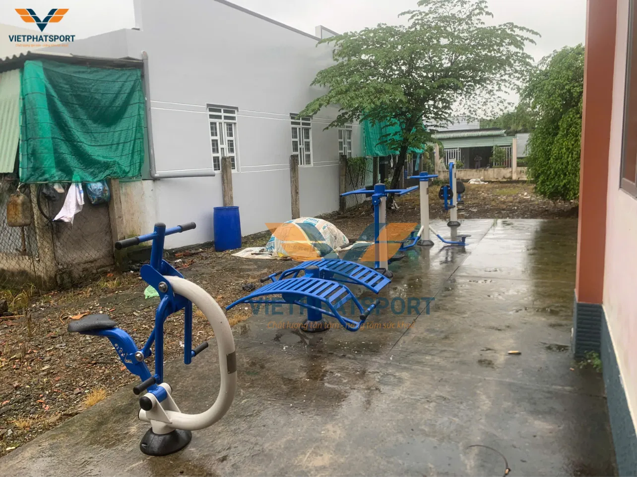 Việt Phát sport trúng thầu gói lắp đặt dụng cụ thể thao ngoài trời tại Xã Phước Trung, Tiền Giang