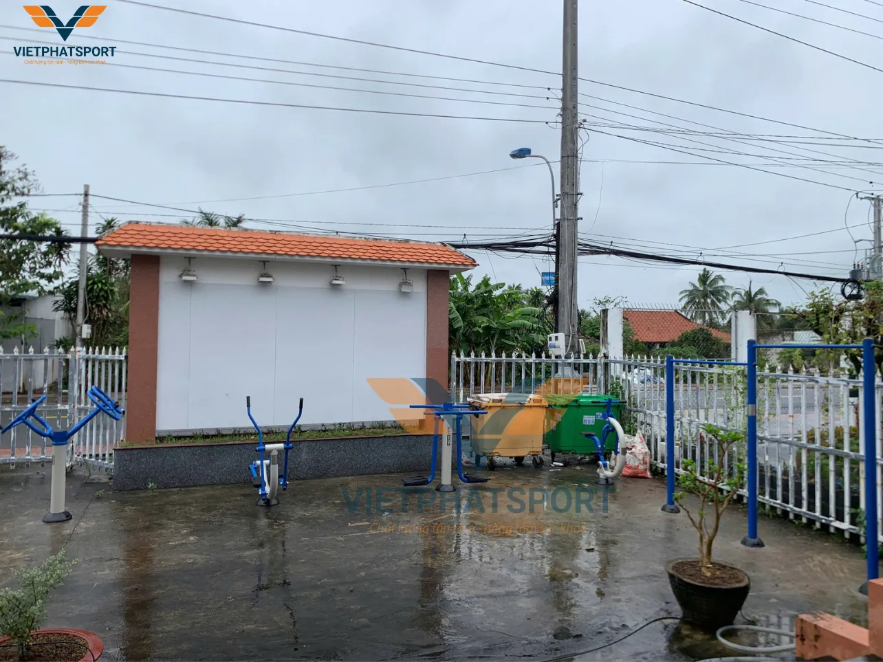 Việt Phát sport trúng thầu gói lắp đặt dụng cụ thể thao ngoài trời tại Xã Phước Trung, Tiền Giang
