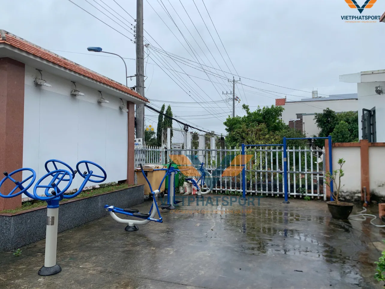 Việt Phát sport trúng thầu gói lắp đặt dụng cụ thể thao ngoài trời tại Xã Phước Trung, Tiền Giang