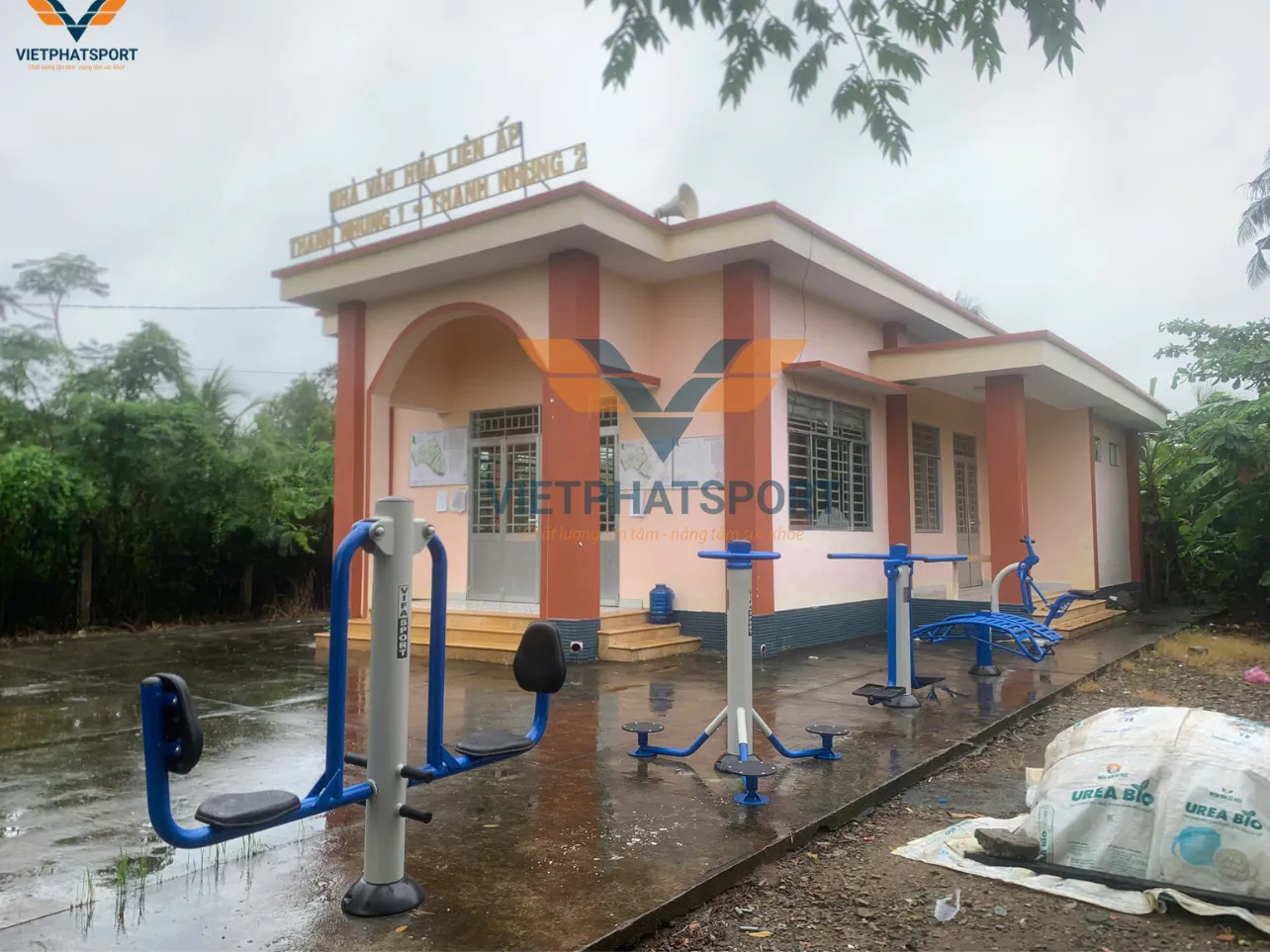 Việt Phát sport trúng thầu gói lắp đặt dụng cụ thể thao ngoài trời tại Xã Phước Trung, Tiền Giang