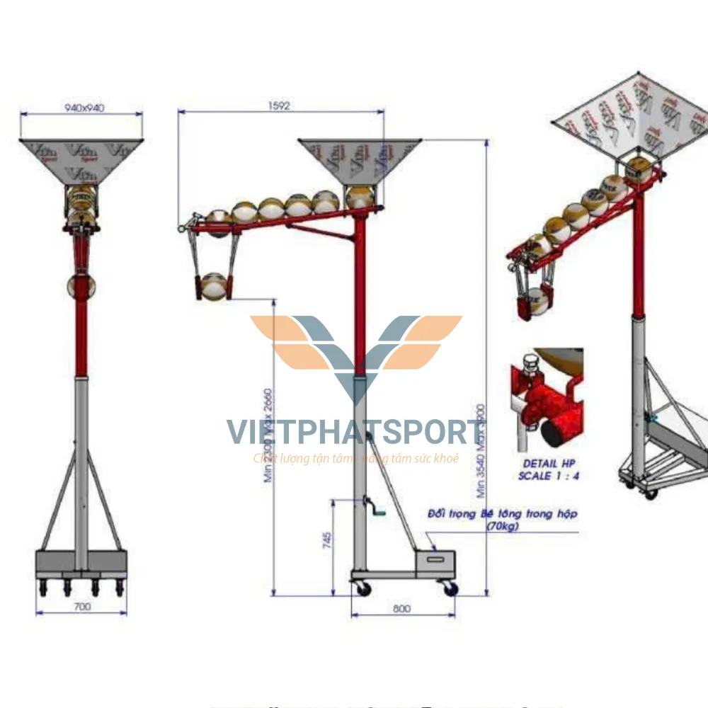 TRỤ TẬP ĐẬP BÓNG CHUYỀN