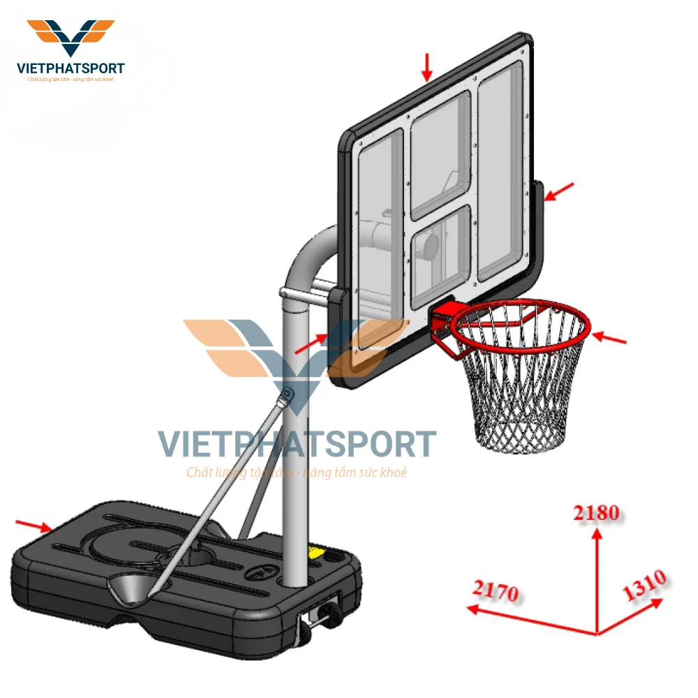 TRỤ BÓNG RỔ CHƠI DƯỚI NƯỚC 801437